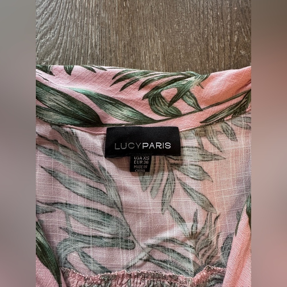 LUCY PARIS PALM BEACH RESORT BUTTON FRONT CROPPED JUMPSUIT - Size XS SKU:427 - Picture 5 of 11